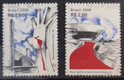 C 2731 Selo Oscar Niemeyer Projeto Arquitetura Brasilia 2008