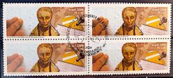 C 2771 Selo Louis Braille Cego Saude Mao 2009 Quadra CBC MG 2