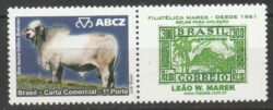 C 2793 Selo Personalizado EXPOZEBU ABCZ Gado Boi Vaca 2009 Brahman