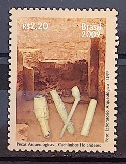 C 2849 Selo Relacoes Diplomaticas Holanda Arqueologia Cachimbo 2009