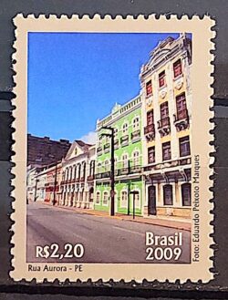 C 2852 Selo Relacoes Diplomaticas Holanda Rua Aurora Recife Pernambuco 2009