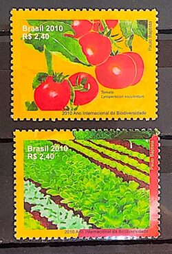 C 3036 Selo Ano Internacional da Biodiversidade Tomate 2010 Serie Completa
