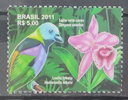 C 3095 Selo Parque Nacional da Tijuca Beija Flor Fauna Flora 2011