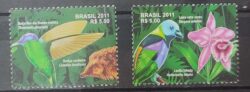 C 3095 Selo Parque Nacional da Tijuca Beija Flor Fauna Flora 2011 Serie completa