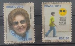 C 3184 Selo Fundacao Dorina Nowill Cego Braile Mulher 2012 Serie Completa