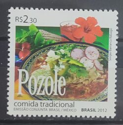 C 3216 Selo Relacoes Diplomaticas Mexico Pozole Gastronomia 2012