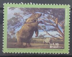 C 3384 Selo Animais Pre historicos Dinossauros 2014