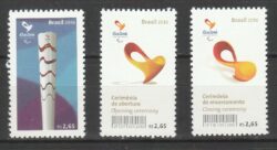 C 3624 Selo Celebracoes dos Jogos Paralimpicos Tocha Olimpica Rio 2016 Serie Completa