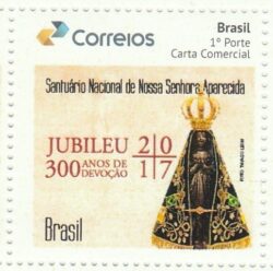 PB 21 Selo Personalizado 300 anos de Devocao a Nossa Senhora Aparecida 2017