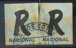 Selo Regular RHM 683 Comprovante para Registro Nacional 1991 Circulado Duplo