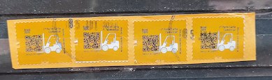 Selo Regular RHM 866 Servico Postal Logistica Empilhadeira 2019 Falso Circulado 5