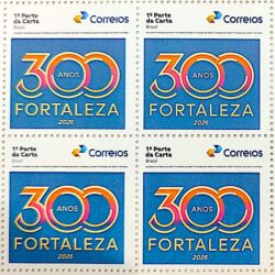 SI 127 Selo Institucional 300 Anos de Fortaleza 2026 Quadra