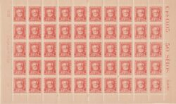 Selo Regular RHM 490 Bisneta Almirante Tamandare Filigrana Q 1954 Folha 3