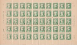 Selo Regular RHM 491 Bisneta Almirante Tamandare Filigrana Q 1954 Folha