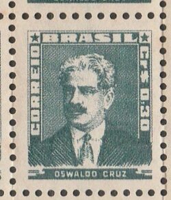 Selo Regular RHM 493 Bisneta Oswaldo Cruz Saude Sem Goma 1954