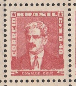 Selo Regular RHM 494 Bisneta Oswaldo Cruz Saude 1954