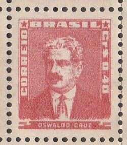 Selo Regular RHM 494 Bisneta Oswaldo Cruz Saude Sem Goma 1954