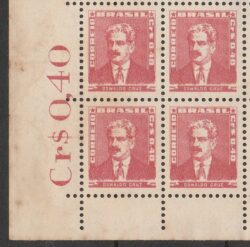 Selo Regular RHM 494 Bisneta Oswaldo Cruz Saude Sem Goma 1954 Quadra Vinheta Preco