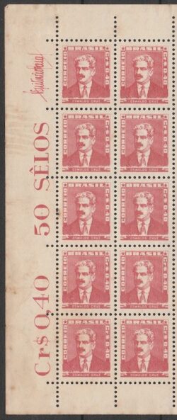 Selo Regular RHM 494 Bisneta Oswaldo Cruz Saude Sem Goma 1954 Vinheta 10 Unidades