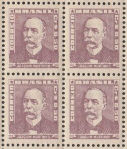 Selo Regular RHM 495a Bisneta Joaquim Murtinho Saude 1954 Quadra