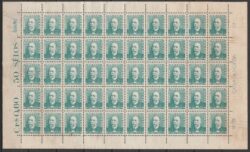 Selo Regular RHM 496 Bisneta Joaquim Murtinho Saude Sem Goma 1954 Folha