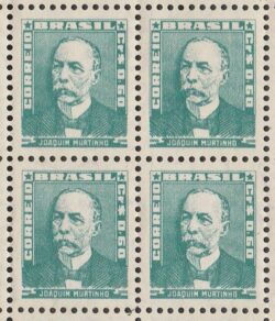 Selo Regular RHM 496 Bisneta Joaquim Murtinho Saude Sem Goma 1954 Quadra