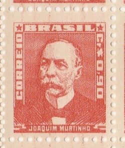 Selo Regular RHM 497 Bisneta Joaquim Murtinho Saude Sem Goma 1955