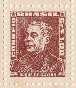 Selo Regular RHM 498 Bisneta Duque de Caxias Militar Sem Goma 1955