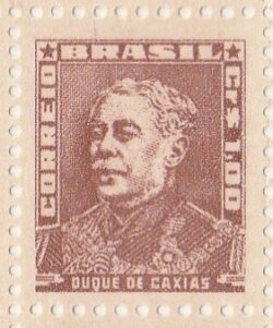 Selo Regular RHM 498C Bisneta Duque de Caxias Militar Sem Goma 1955