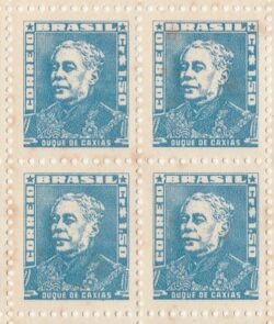 Selo Regular RHM 499b Bisneta Duque de Caxias Militar Sem Goma 1958 Quadra