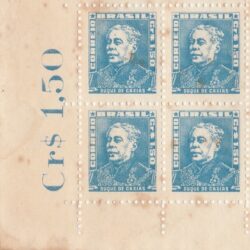 Selo Regular RHM 499b Bisneta Duque de Caxias Militar Sem Goma 1958 Quadra Vinheta Preco