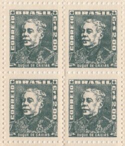 Selo Regular RHM 500 Bisneta Duque de Caxias Militar Sem Goma 1956 Quadra