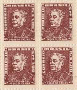 Selo Regular RHM 505a Bisneta Duque de Caxias Militar 1964 Quadra
