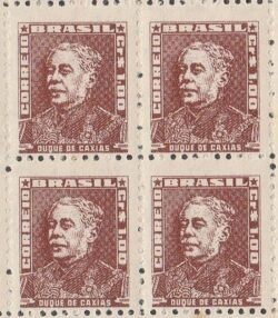 Selo Regular RHM 505b Bisneta Duque de Caxias Militar 1962 Quadra