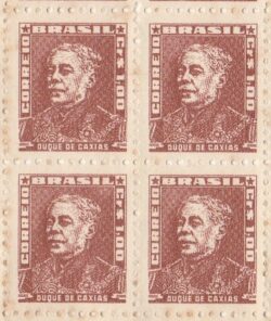 Selo Regular RHM 505b Bisneta Duque de Caxias Militar Sem Goma 1962 Quadra