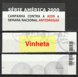 B 116 Vinhetas do Bloco Campanha Contra Aids e Antidrogas Saude UPAEP Serie America 2000