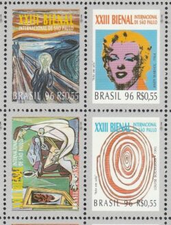 C 2014 Selo Bienal Internacional de Sao Paulo Wahro Munch Bourgeois Picasso 1996 Invertido 1
