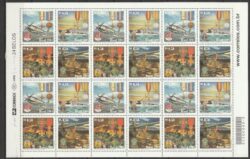 C 2591 Selo 2a Guerra Mundial Exercito Militar Aviao Navio Medalha 2004 Folha