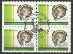 C 2597 Selo Alan Kardec Espiritismo 2004 Quadra CBC DF