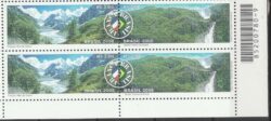 C 2754 Selo Mer de Glace e Serra do Araca Meio Ambiente Franca 2008 Quadra Codigo de Barras