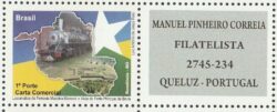 C 2926 Selo Personalizado Rondonia Trem Mapa 2009