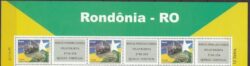 C 2926 Selo Personalizado Rondonia Trem Mapa 2009 3 Unidades e Vinheta