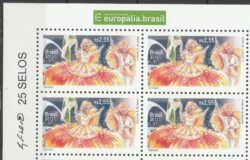 C 3150 Selo Relacoes Diplomaticas Belgica Carnaval Arte Bandeira 2011 Quadra Vinheta Europalia