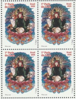C 4196 Selo Rita Lee Musica Cachorro Gato Passaro Peixe 2026 Quadra