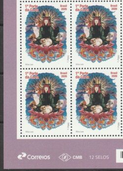 C 4196 Selo Rita Lee Musica Cachorro Gato Passaro Peixe 2026 Quadra Vinheta Correios