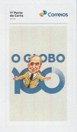 SI 96 Selo Institucional Grupo Globo Jornalismo Televisao 2025 Variedade Manchas Vermelhas Verticais