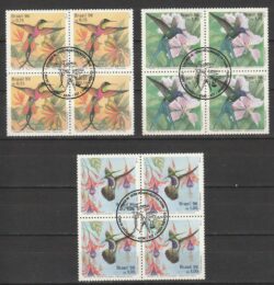C 1993 Selo Beija Flor Ave Fauna Flora 1996 Quadra CBC ES Santa Teresa Serie Completa