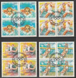 C 1996 Selo Olimpíadas de Atlanta Natacao Volei Maratona Ginastica 1996 Quadra CBC RJ