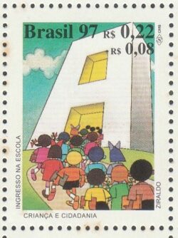 C 2053 Selo Crianca e Cidadania Direito Justica Educacao 1997 Escola CLM