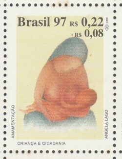 C 2057 Selo Crianca e Cidadania Direito Justica Amamentacao Mulher Mae 1997 CLM